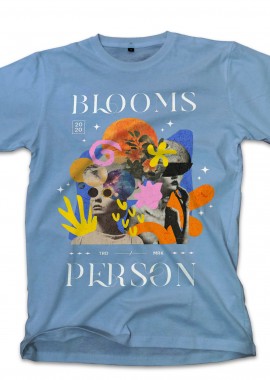 T-Shirt Blooms Person Pop Culture Carolina Blue