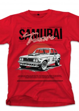 T-Shirt Samurai Treasure Pop Culture Red