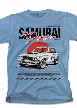 T-Shirt Samurai Treasure Pop Culture Carolina Blue