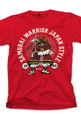 T-Shirt Samurai Warrior Japan Pop Culture Red
