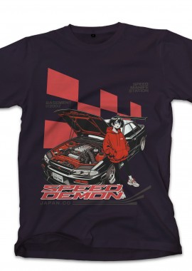 Pop Culture - T-Shirt Racing Car Graphic Pop Culture Black