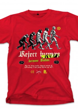 Pop Culture - T-Shirt Reject Human Pop Culture Red