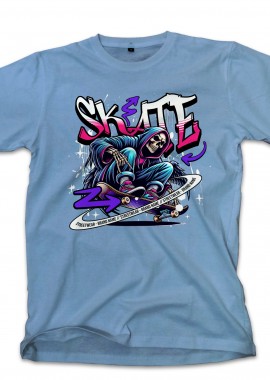 Pop Culture - T-Shirt Skate Pop Culture Carolina Blue
