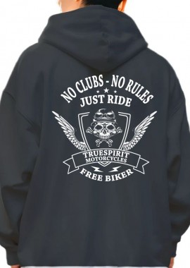 Pop Culture - Hoodie No clubs no rules Pop Culture Black