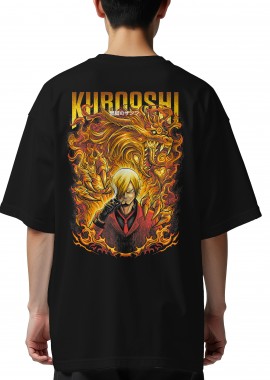 Oversized T-Shirt One Piece Kuroashi no Sanji Pop Culture Black