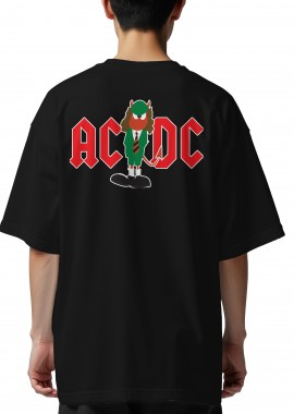 Oversized T-Shirt ACDC Art1 Rock Avenue Black