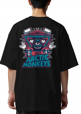Rock Avenue - Oversized T-Shirt Arctic Monkeys Art1 Rock Avenue Black