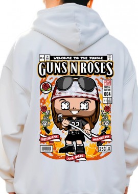 Pop Culture - Hoodie Axl Rose Pop Culture White
