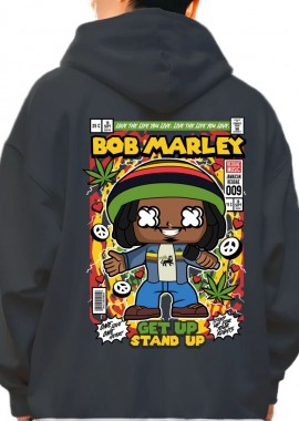 Pop Culture - Hoodie Bob Marley Pop Culture Black