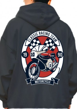 Hoodie Classic Racing Team Pop Culture Black