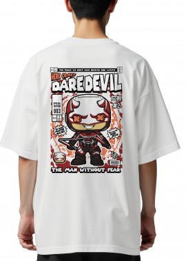 Pop Culture - Oversized T-Shirt Dare Devil Pop Culture White