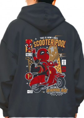 Pop Culture - Hoodie Deadpool Scooter Pop Culture Black