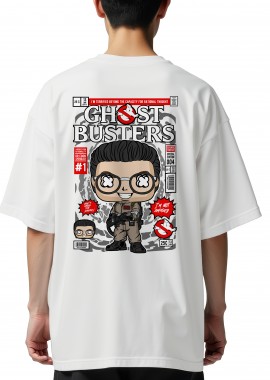 Pop Culture - Oversized T-Shirt Dr Egon Spengler Ghostbusters Pop Culture White