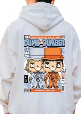 Pop Culture - Hoodie Dumb And Dumber Pop Culture White