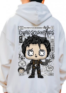 Pop Culture - Hoodie Edward Scissorhands Pop Culture White