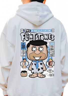 Pop Culture - Hoodie Fred Flinstones Pop Culture White