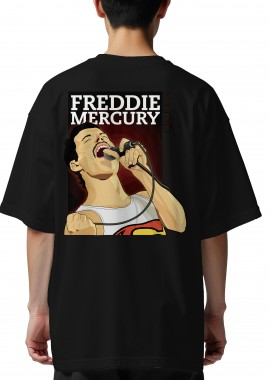 Oversized T-Shirt Freedie Mercury 1 Rock Avenue Black