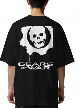 Pop Culture - Oversized T-Shirt Gears Of War Pop Culture Black