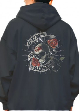 Hoodie Gnr Rock Avenue Black