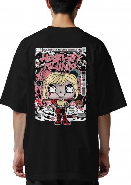 Pop Culture - Oversized T-Shirt Harley Quinn Pop Culture Black
