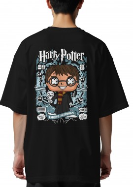 Oversized T-Shirt Harry Potter Pop Culture Black