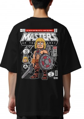 Pop Culture - Oversized T-Shirt Heman Pop Culture Black