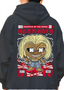 Pop Culture - Hoodie Iron Maiden Killer Eddie Pop Culture Black