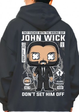 Hoodie John Wick Pop Culture Black