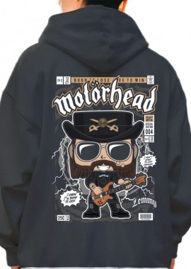 Hoodie Lemmy Killmister Motorhead Pop Culture Black