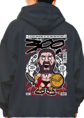 Pop Culture - Hoodie Leonidas 300 Pop Culture Black