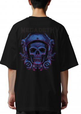 Rock Avenue - Oversized T-Shirt Megadeth Art2 Rock Avenue Black