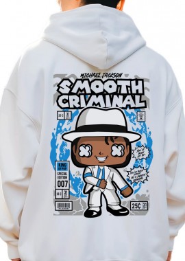 Pop Culture - Hoodie Michael Jackson Smooth Criminal Pop Culture White