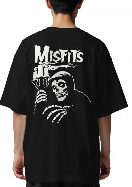 Rock Avenue - Oversized T-Shirt Misfits 1 Rock Avenue Black