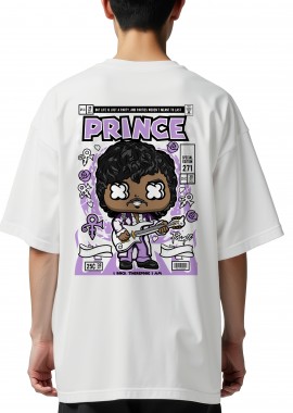 Oversized T-Shirt Prince Pop Culture White