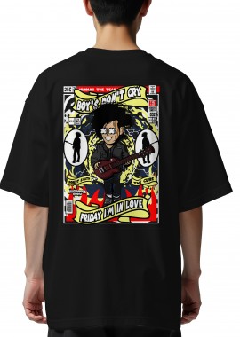 Pop Culture - Oversized T-Shirt Robert Smith The Cure Pop Culture Black