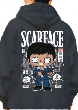 Pop Culture - Hoodie Scarface Tony Montana Pop Culture Black