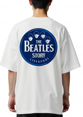 Oversized T-Shirt The Beatles Story Rock Avenue White