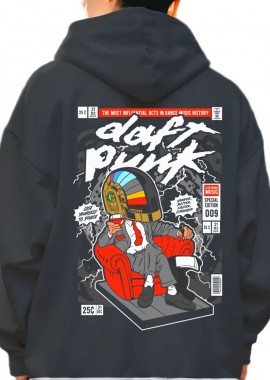 Pop Culture - Hoodie The Daft Punk Boss Pop Culture Black