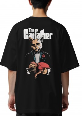Pop Culture - Oversized T-Shirt The Godfather Pop Culture Black