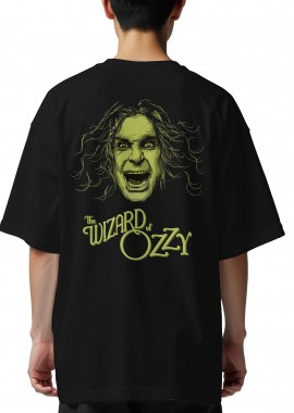 Rock Avenue - Oversized T-Shirt The Wizard Of Ozzy Rock Avenue Black