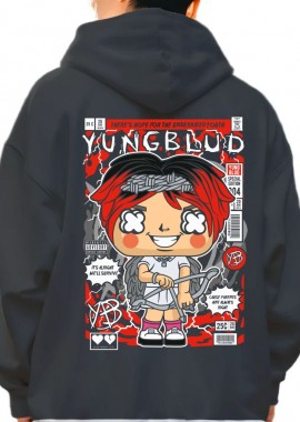 Pop Culture - Hoodie Yungblud Pop Culture Black