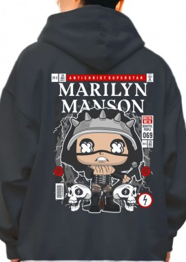 Pop Culture - Hoodie Marilyn Manson Pop Culture Black
