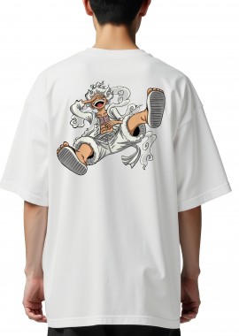 Pop Culture - Oversized T-Shirt Monkey D Luffy II Pop Culture White