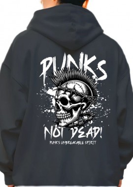 Pop Culture - Hoodie Punk Is Not Dead Pop Culture Black