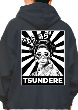 Pop Culture - Hoodie Tsundere Pop Culture Black