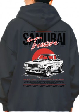 Hoodie Samurai Treasure Pop Culture Black