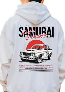 Hoodie Samurai Treasure Pop Culture White