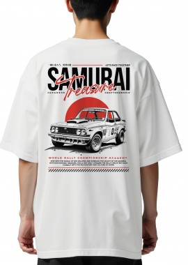 Pop Culture - Oversized T-Shirt Samurai Treasure Pop Culture White