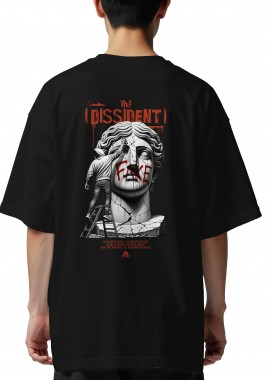 Oversized T-Shirt The Dissident Pop Culture Black
