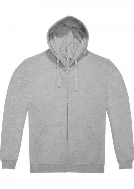 B & C - Unisex Φούτερ με Φερμουάρ ID.224 B & C Sport Grey